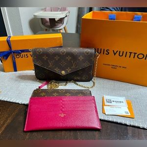 AUTHENTIC Louis Vuitton felicie pochette like new!!!